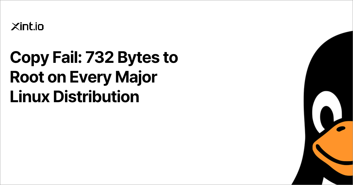 CVE-2026-31431: Copy Fail Gives Root on All Major Linux Distros