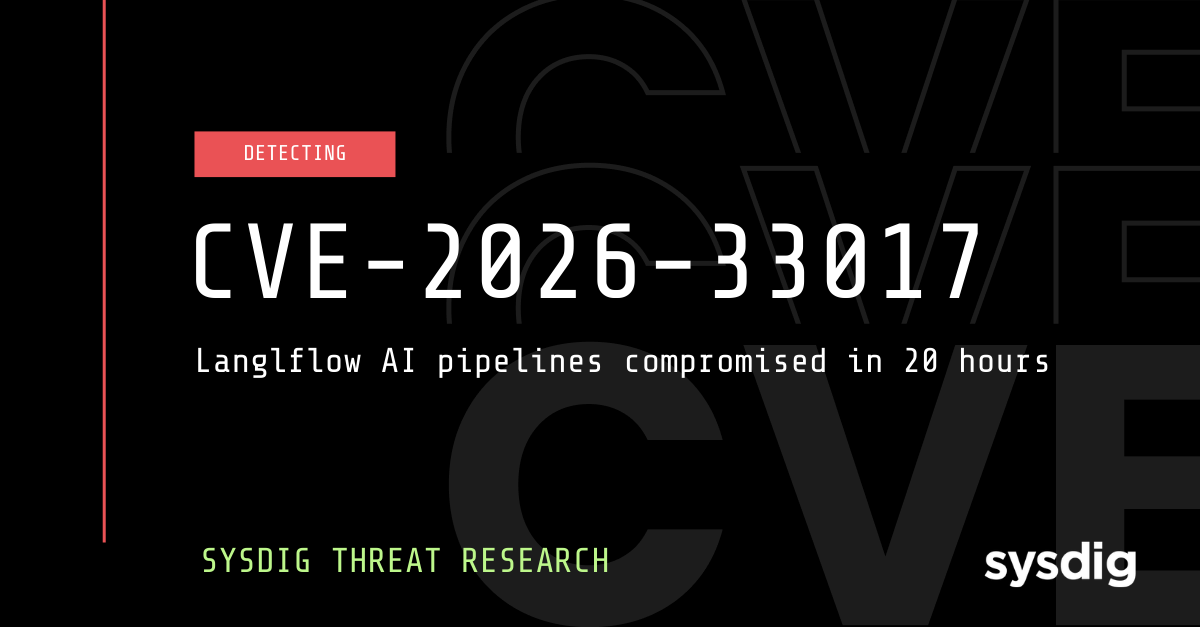 CVE-2026-33017: Langflow RCE Exploited Within 20 Hours